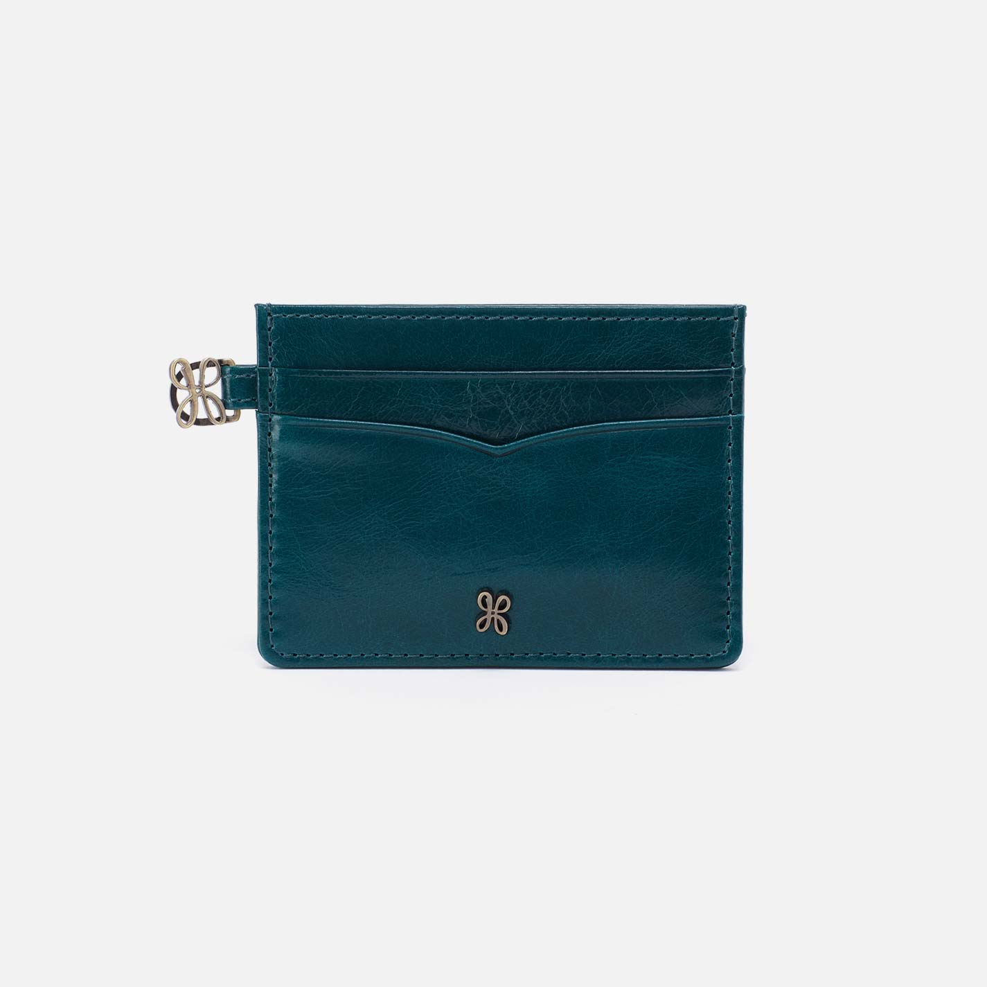 Charmed Card Case in Polished Leather – Wild Bluegrass