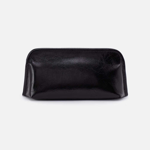 Beauty Brush Case in Polished Leather – Black