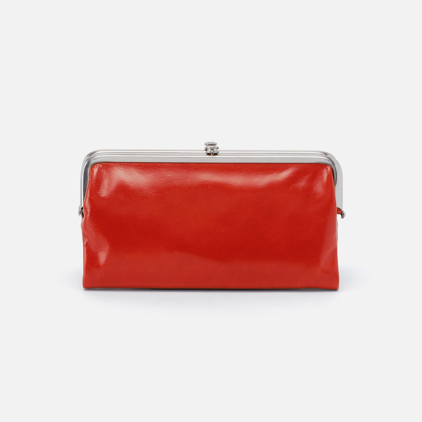 Lauren Clutch-Wallet In Polished Leather – Grenadine