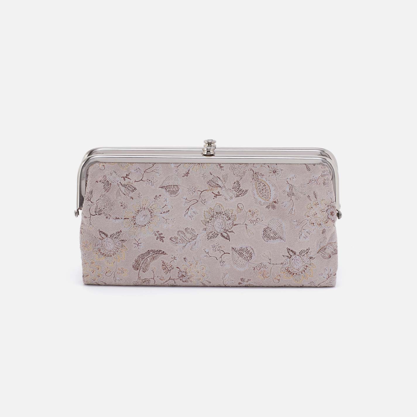 Lauren Clutch-Wallet in Printed Leather – Mystic Bloom