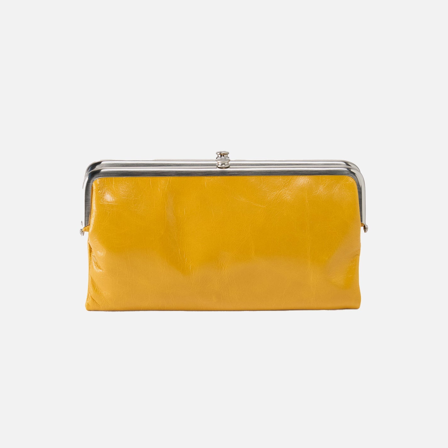 Lauren Clutch-Wallet In Polished Leather – Sun Glow