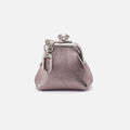 Run Frame Pouch in Metallic Leather – Pewter Spur