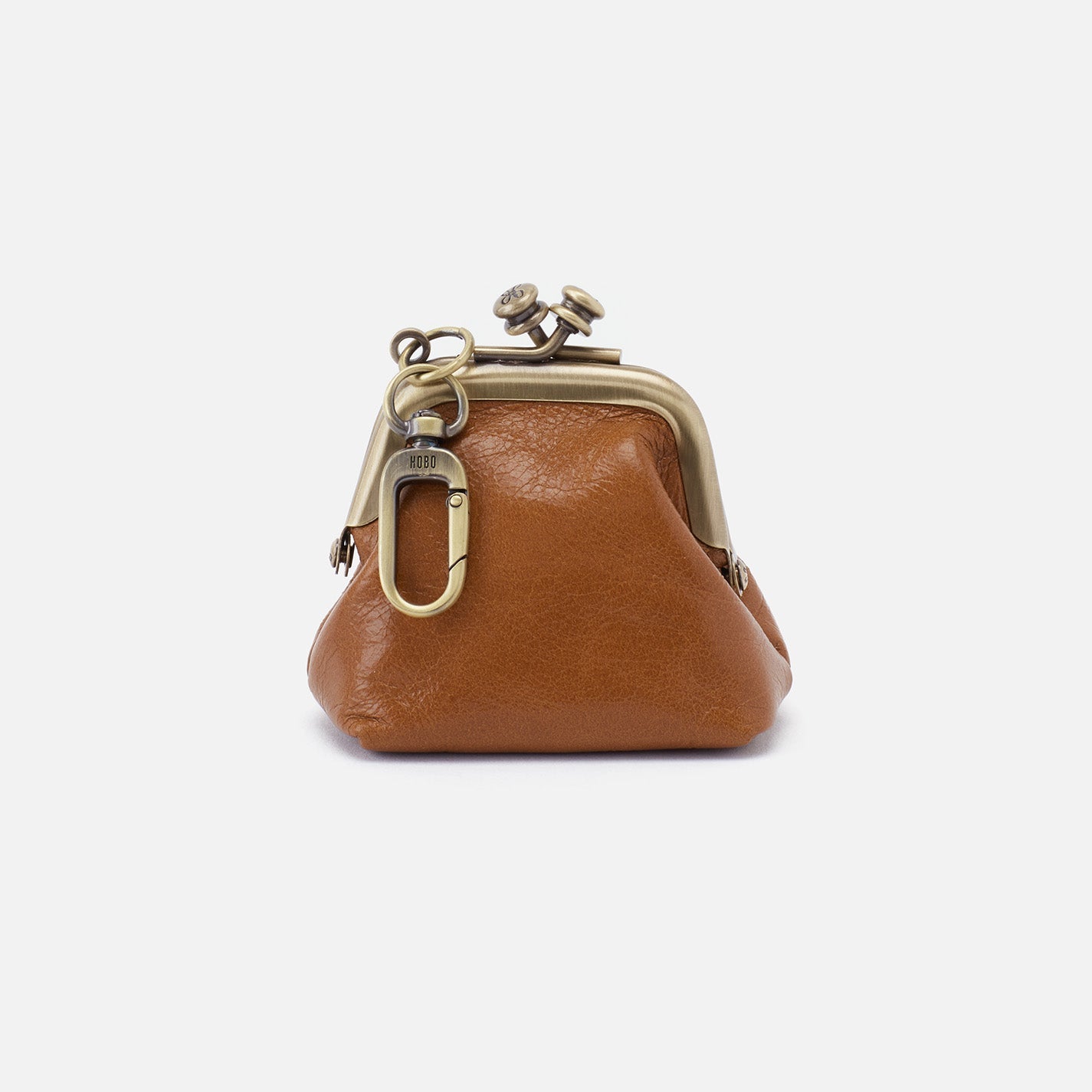 Run Frame Pouch in Polished Leather – Truffle