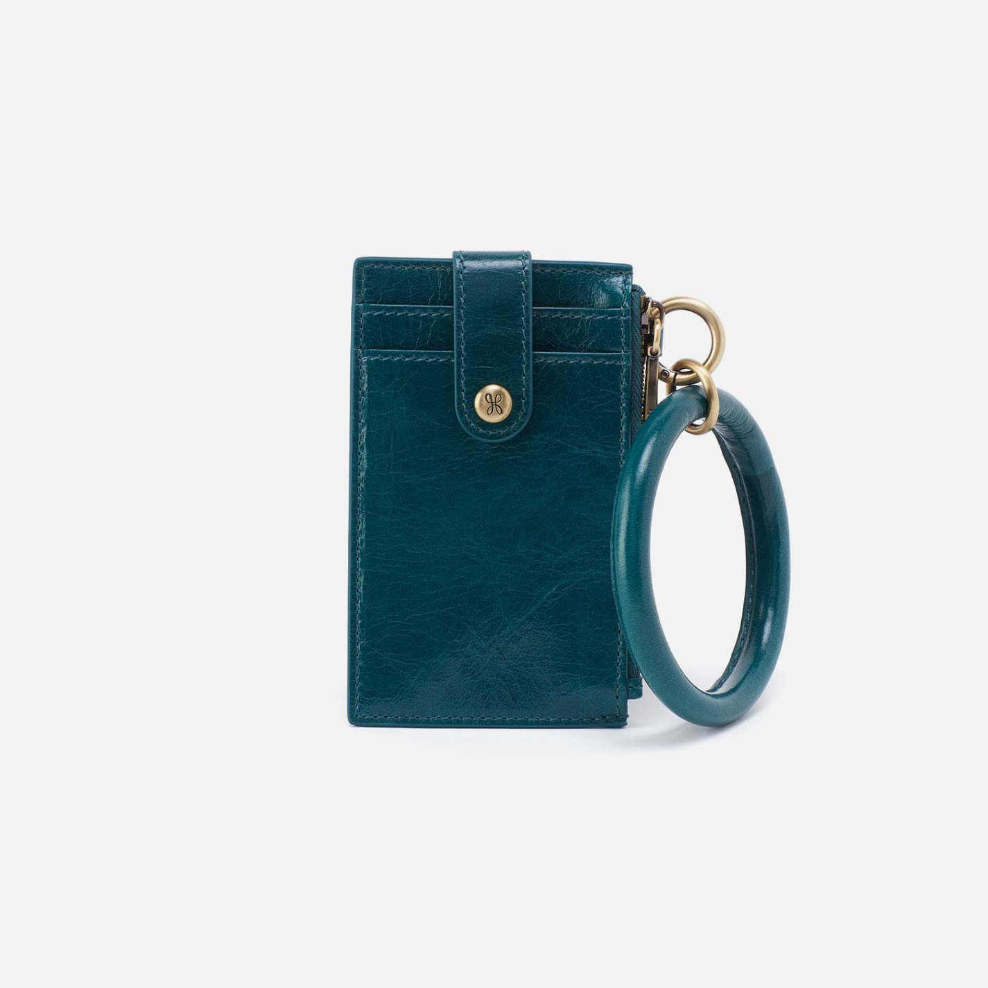 Ring Credit Card Wristlet in Polished Leather – Wild Bluegrass