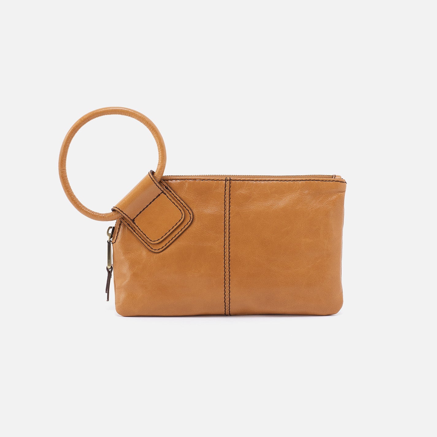 Sable Wristlet in Polished Leather – Natural