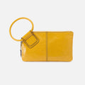 Sable Wristlet In Polished Leather – Sun Glow
