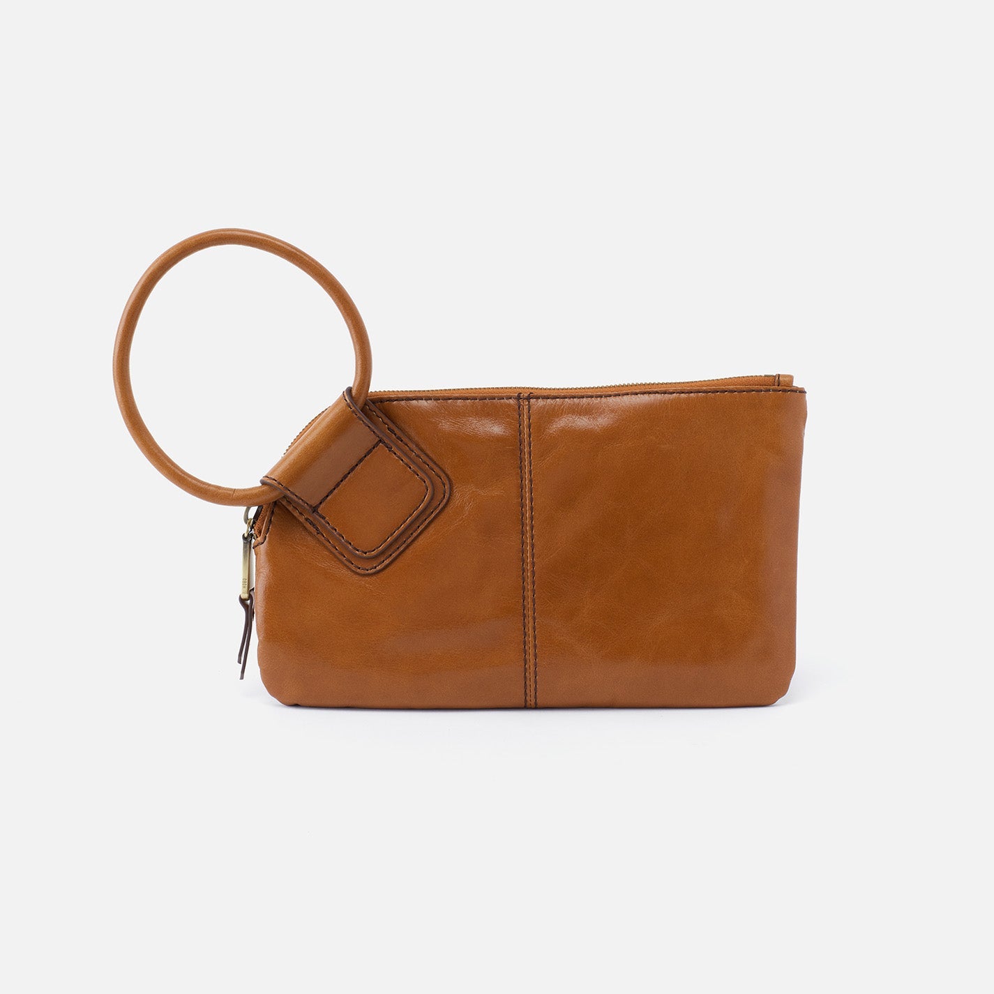 Sable Wristlet in Polished Leather – Truffle