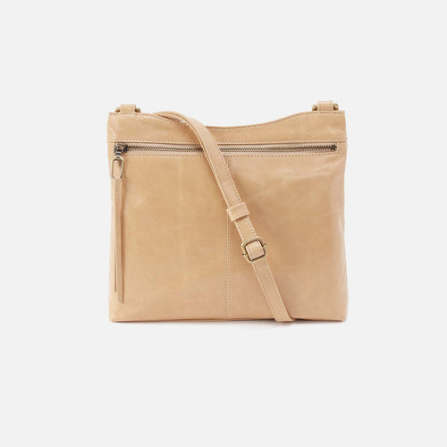 Cambel Crossbody in Polished Leather – Desert Sand
