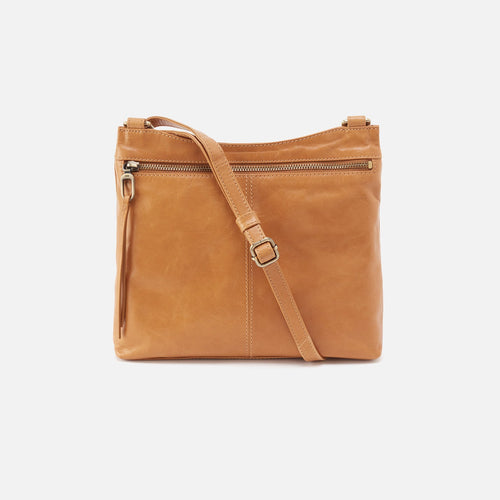 Cambel Crossbody In Polished Leather – Natural