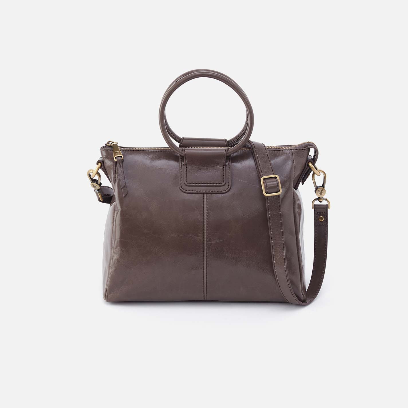 Sheila Medium Satchel in Polished Leather – Hearthstone