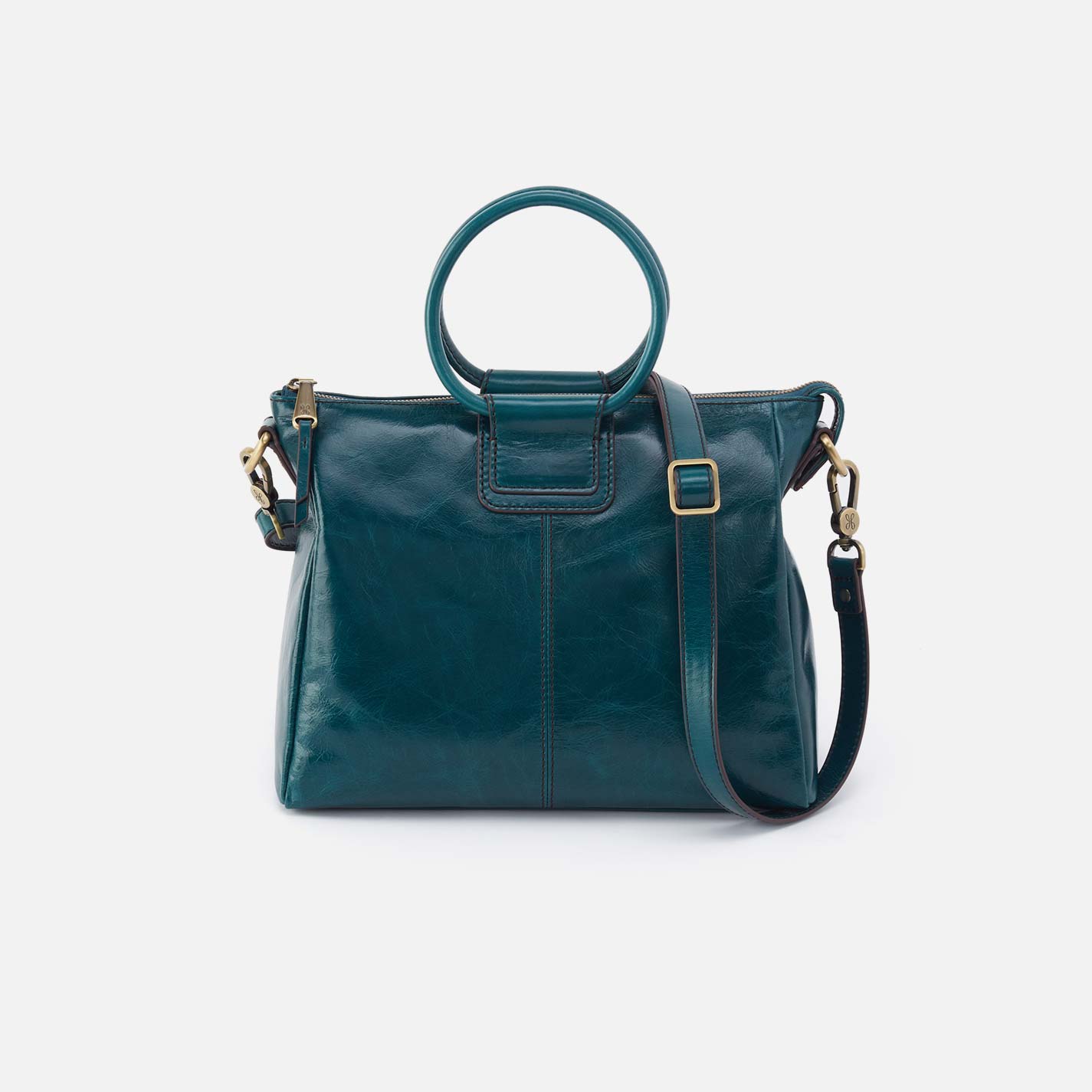 Sheila Medium Satchel in Polished Leather – Wild Bluegrass