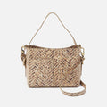 Render Small Crossbody In Printed Leather – Neutral Mosaic Print