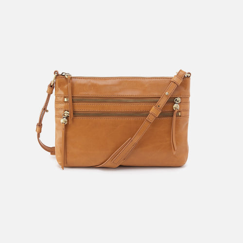Billie Crossbody In Polished Leather – Natural