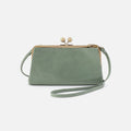 Lauren Frame Crossbody In Polished Leather – Jade
