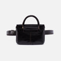 Sheila Belt Bag In Polished Leather – Black