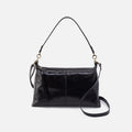 Avon Shoulder Bag in Polished Leather – Black