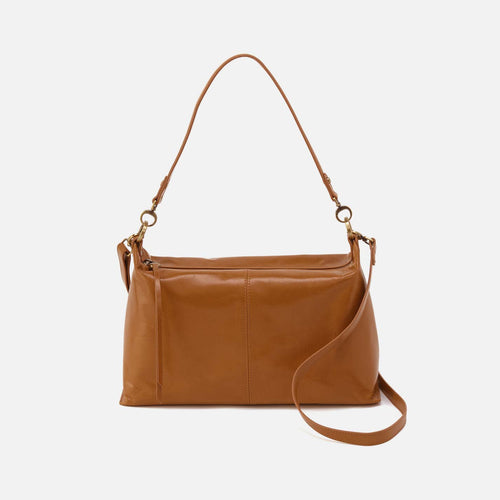 Avon Shoulder Bag in Polished Leather – Truffle