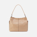 Seneca Shoulder Bag In Polished Leather – Sand