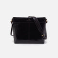 Romy Medium Crossbody in Polished Leather – Black
