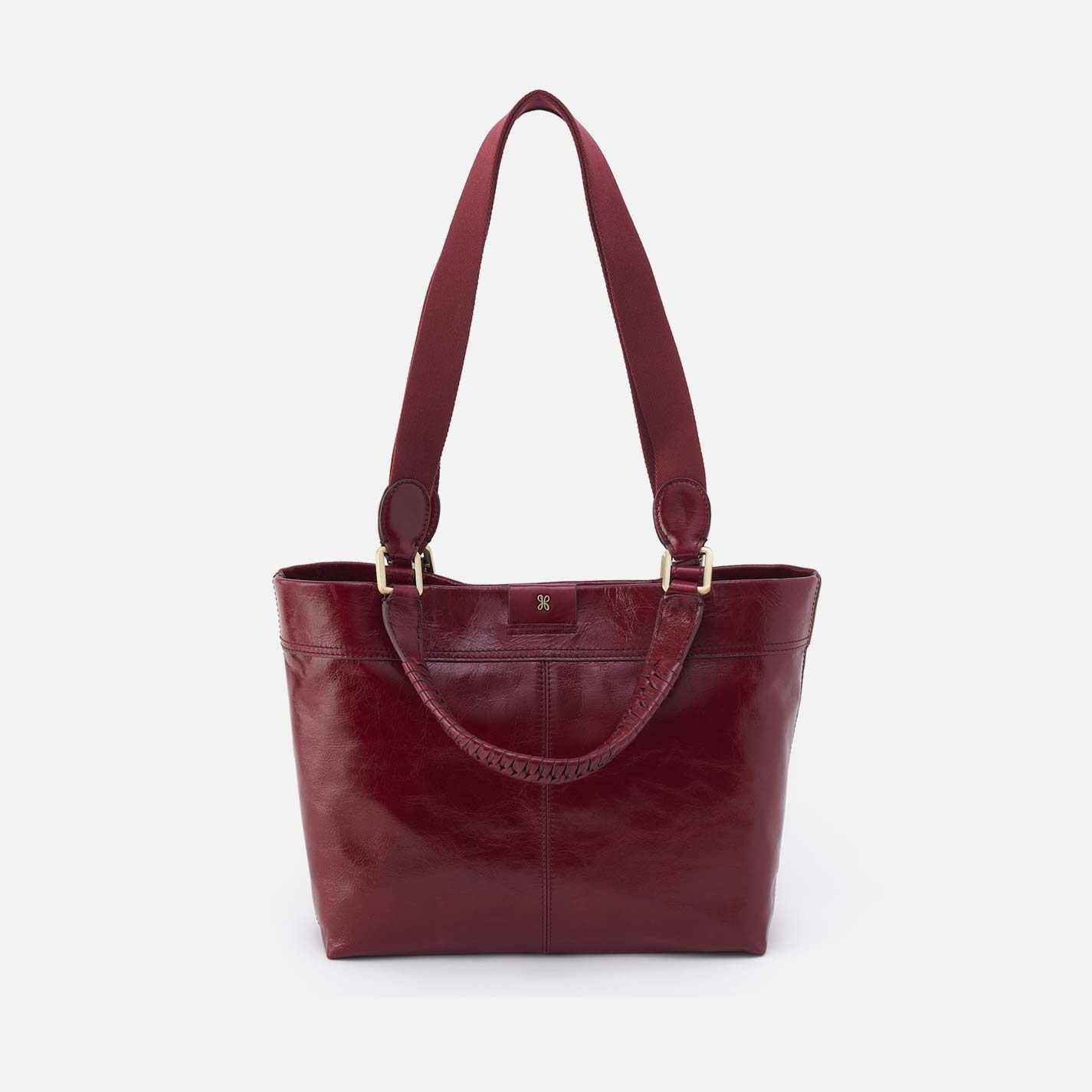 Romy Medium Tote in Polished Leather – Saddleberry