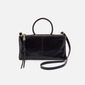 Sable Crossbody in Polished Leather – Black