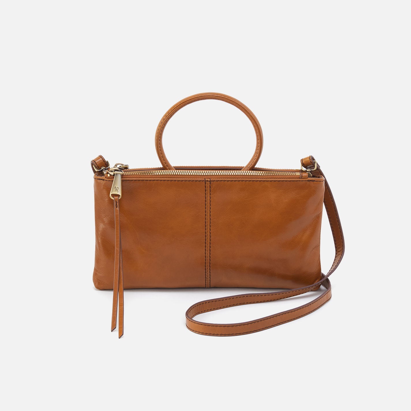 Sable Crossbody in Polished Leather – Truffle