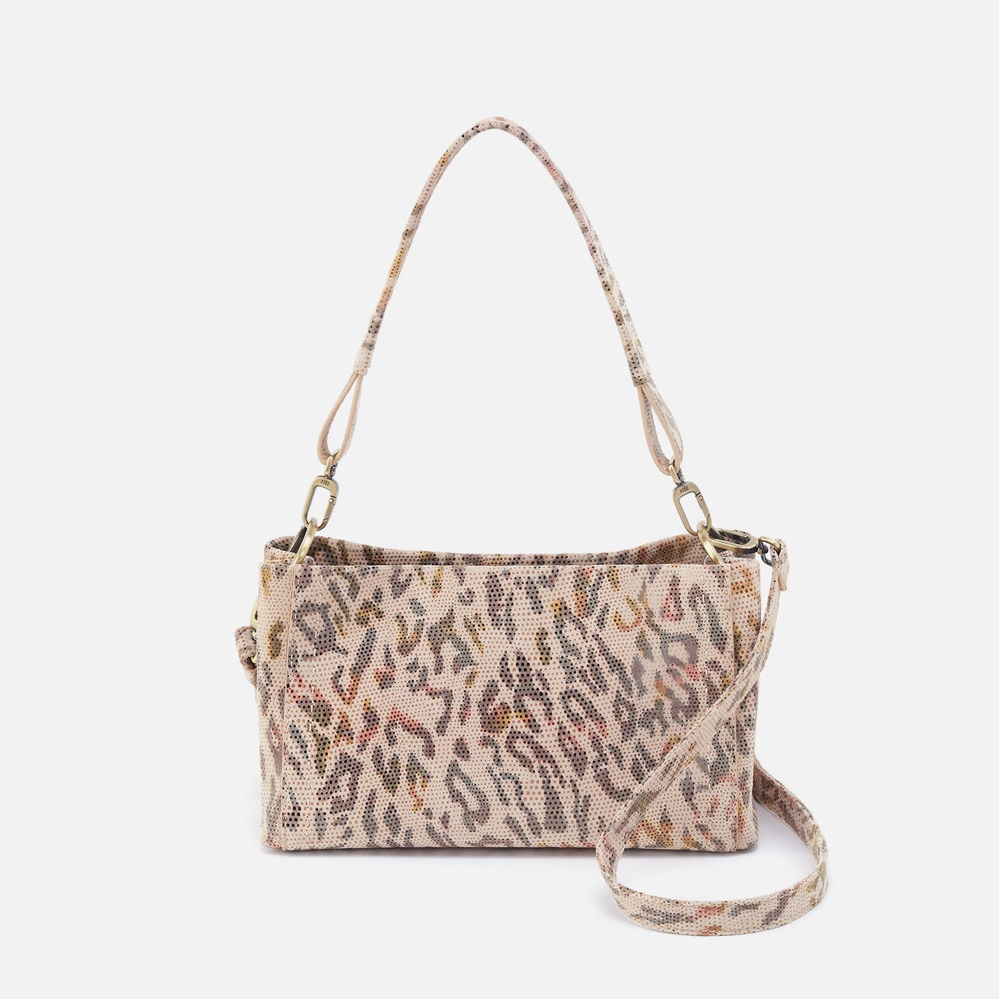 Seneca Shoulder Crossbody In Printed Leather – Summer Safari