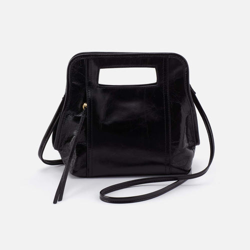 Ace Crossbody in Polished Leather – Black