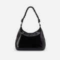 Madison Shoulder in Polished Leather – Black