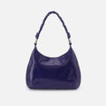 Madison Shoulder in Polished Leather – Winter Violet