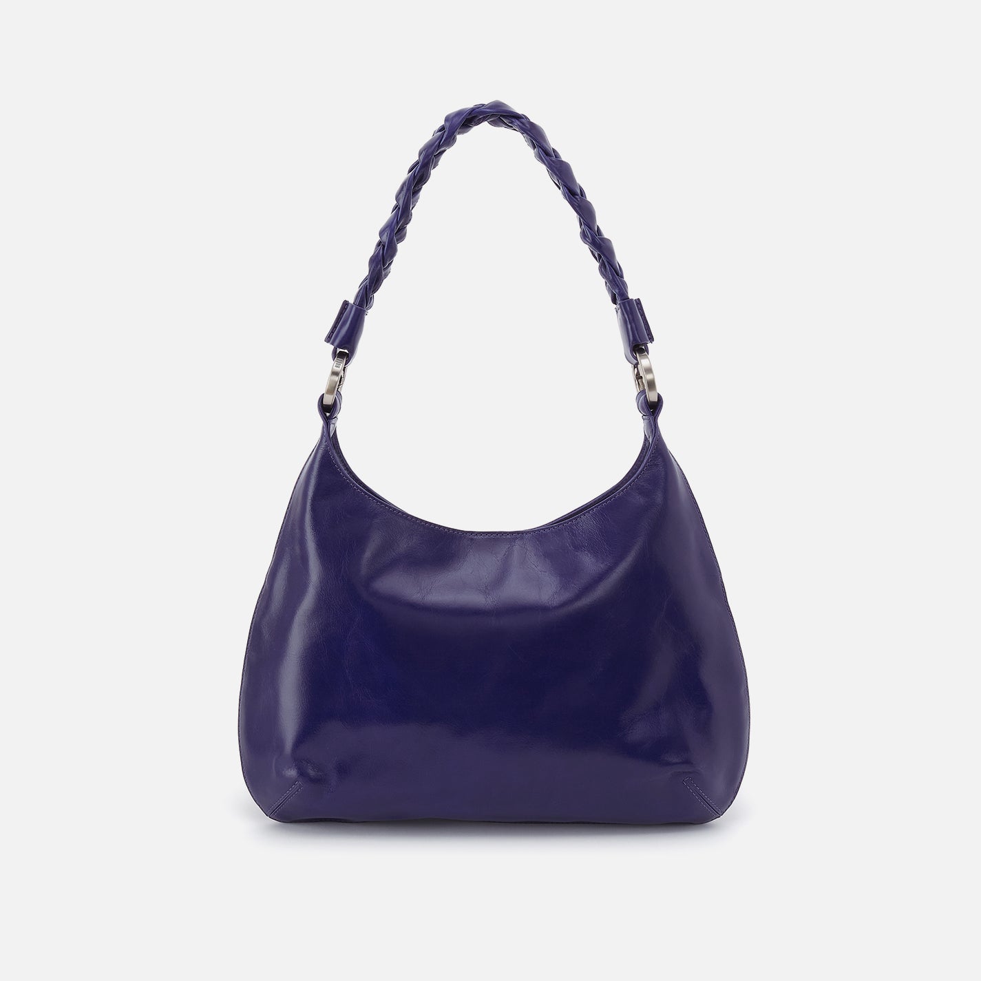 Madison Shoulder in Polished Leather – Winter Violet