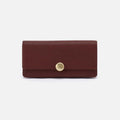Hutton Large Wallet in Micrograin Leather – Brown Bear