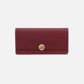 Hutton Large Wallet in Micrograin Leather – Red Dahlia