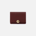 Hutton Small Wallet in Micrograin Leather – Brown Bear