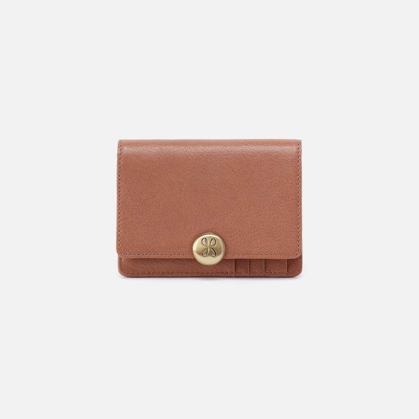 Hutton Small Wallet in Micrograin Leather – Glazed Donut