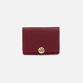 Hutton Small Wallet in Micrograin Leather – Red Dahlia