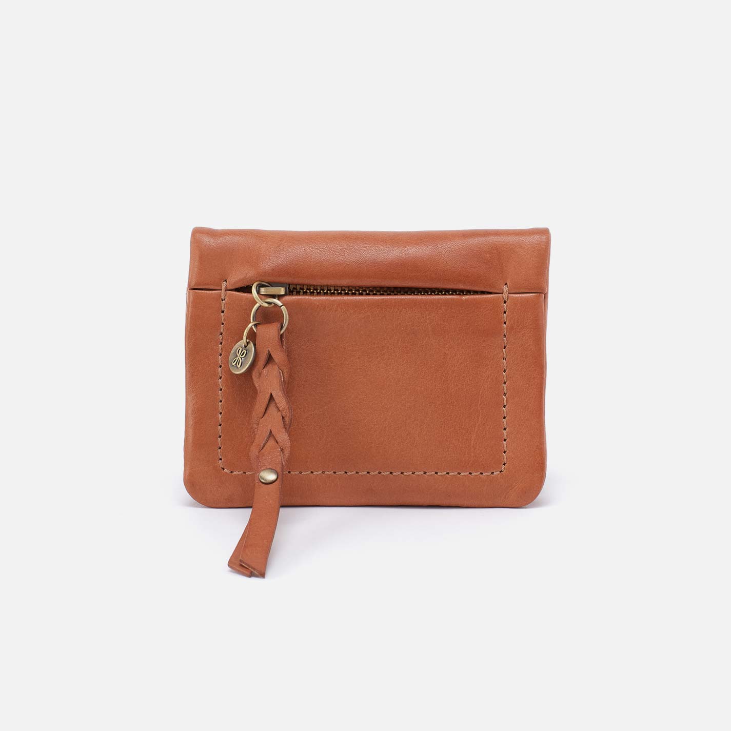 Lumen Mini Wallet in Washed Leather – Harvest Wheat