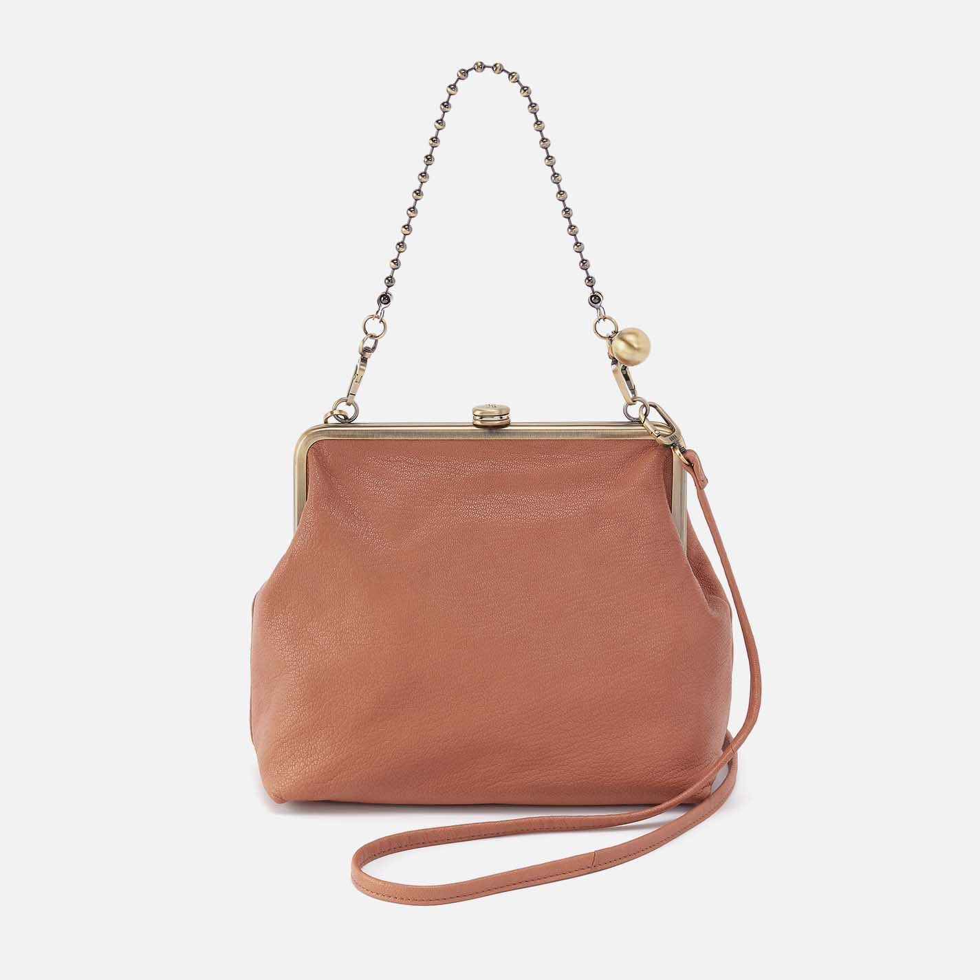 Amelia Crossbody in Micrograin Leather – Glazed Donut