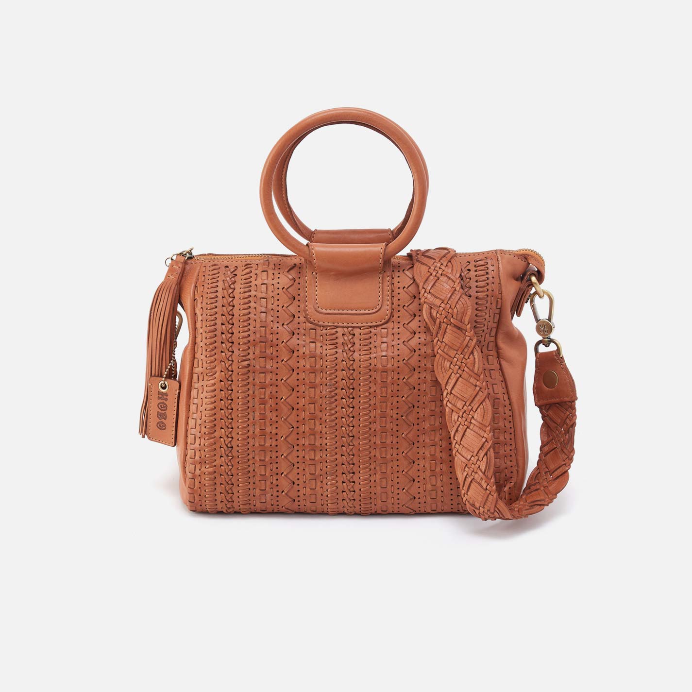 Sheila Medium Satchel in Washed Leather – Harvest Wheat