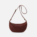 Hazel Sling In Woven Leather – Chestnut