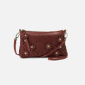 Darcy Crossbody In Woven Leather – Chestnut