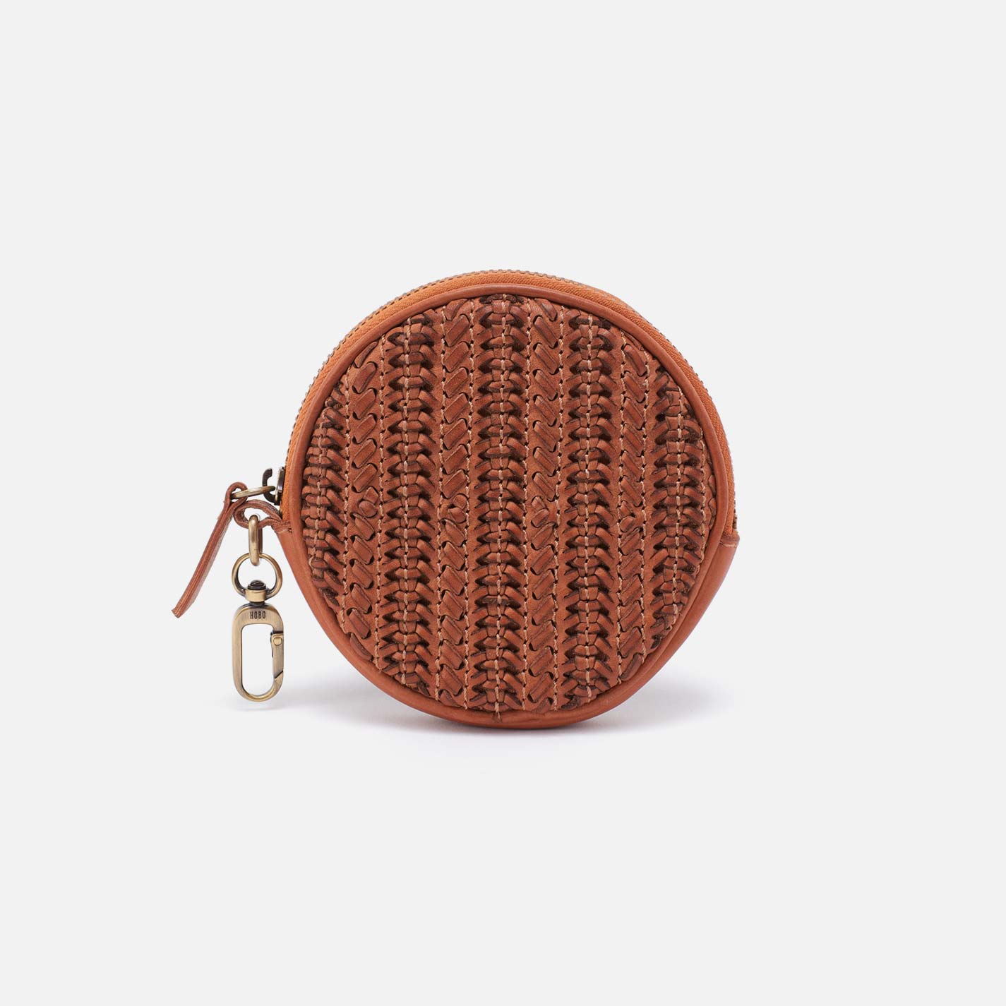 Revolve Bag Charm in Washed Leather – Harvest Wheat