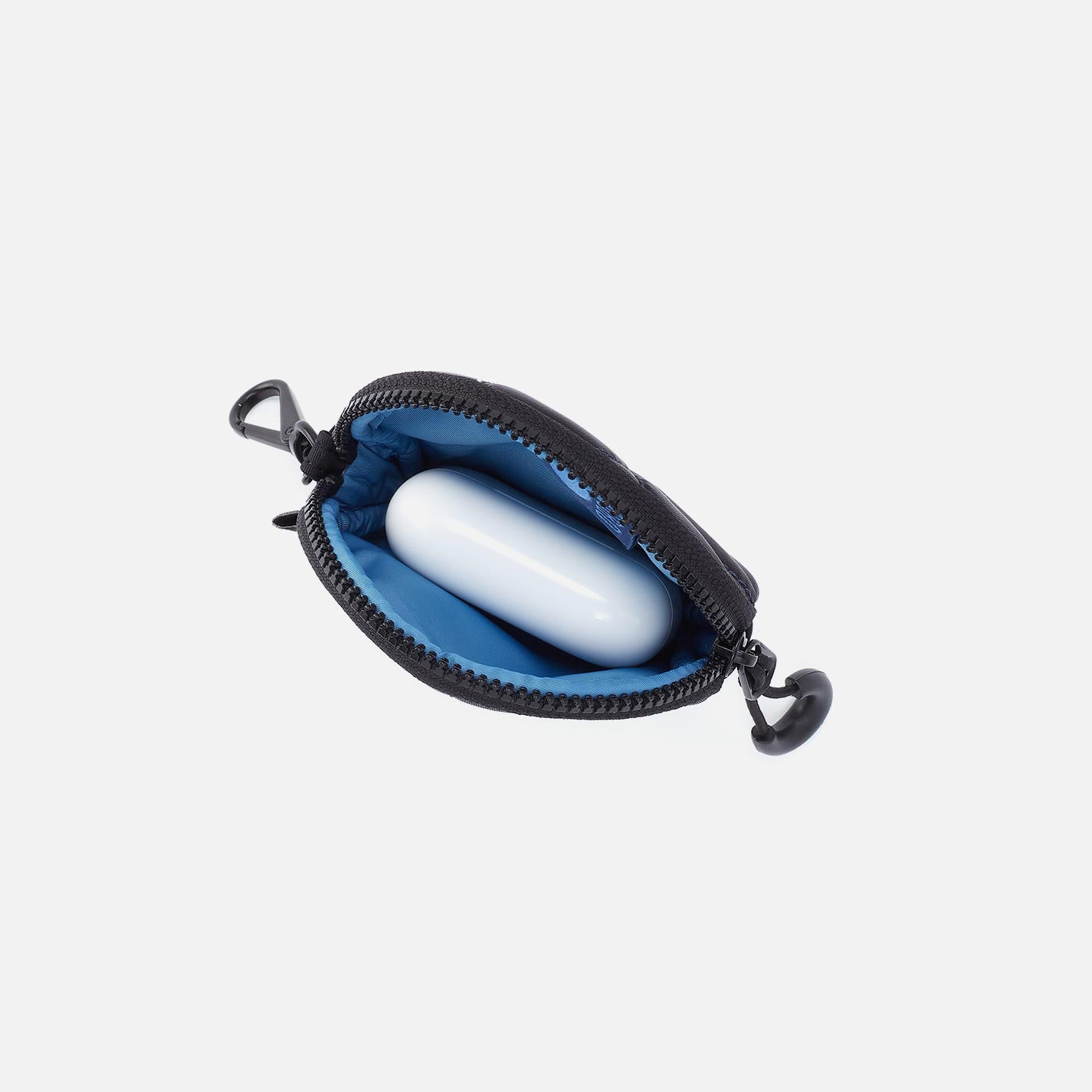 TAG ALONG Quilted Clip-On in CaRefiber recycled nylon – Teal - HOBO