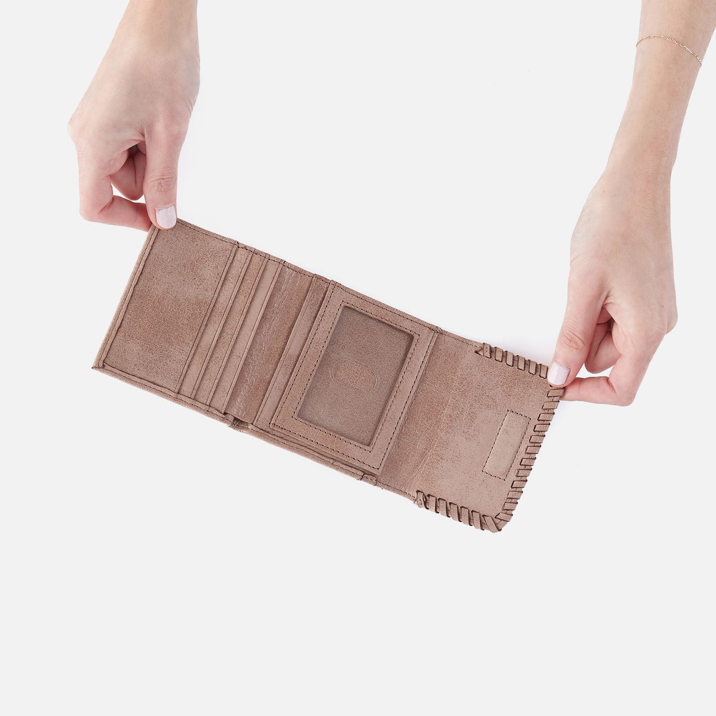 Foray Small Wallet In Buffed Leather – Hazel - HOBO