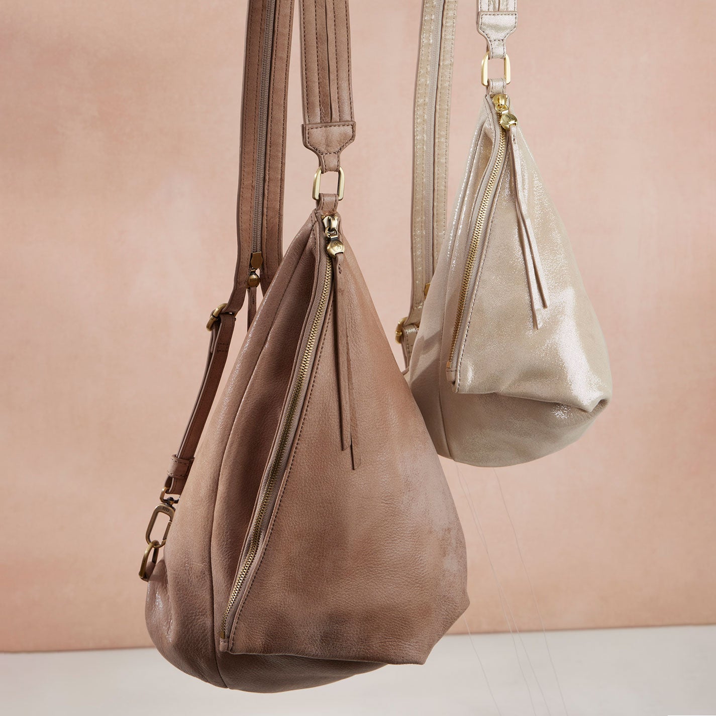 Sway Convertible Sling In Buffed Leather – Hazel - HOBO