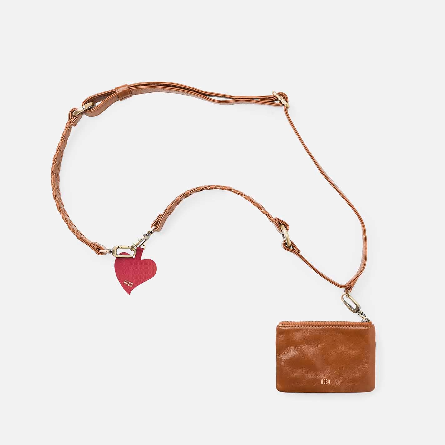 Lasso Phone Strap in Polished Leather – Truffle - HOBO