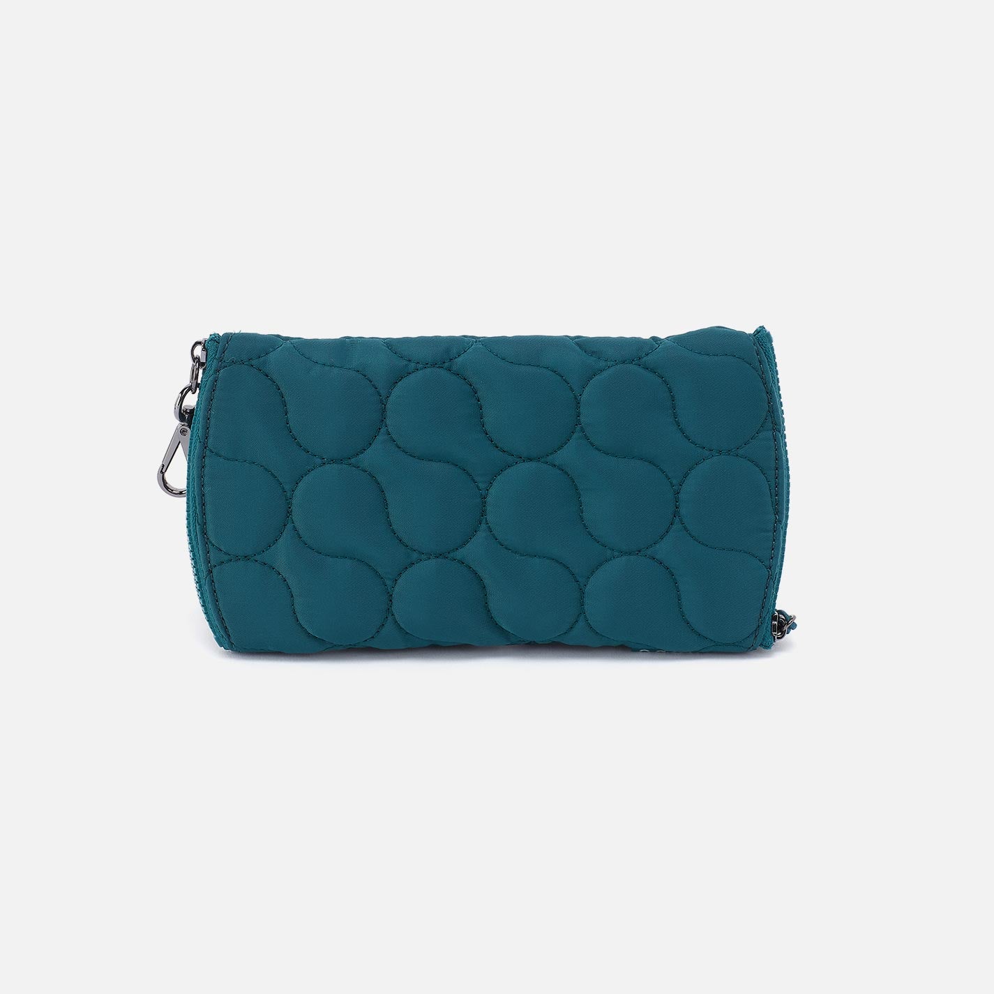 DOUBLE VISION Quilted Clip Eyewear Organizer in CaRefiber recycled nylon – Teal - HOBO