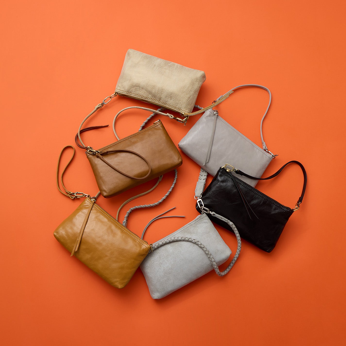 Darcy Crossbody In Buffed Leather – Misty Harbor - HOBO