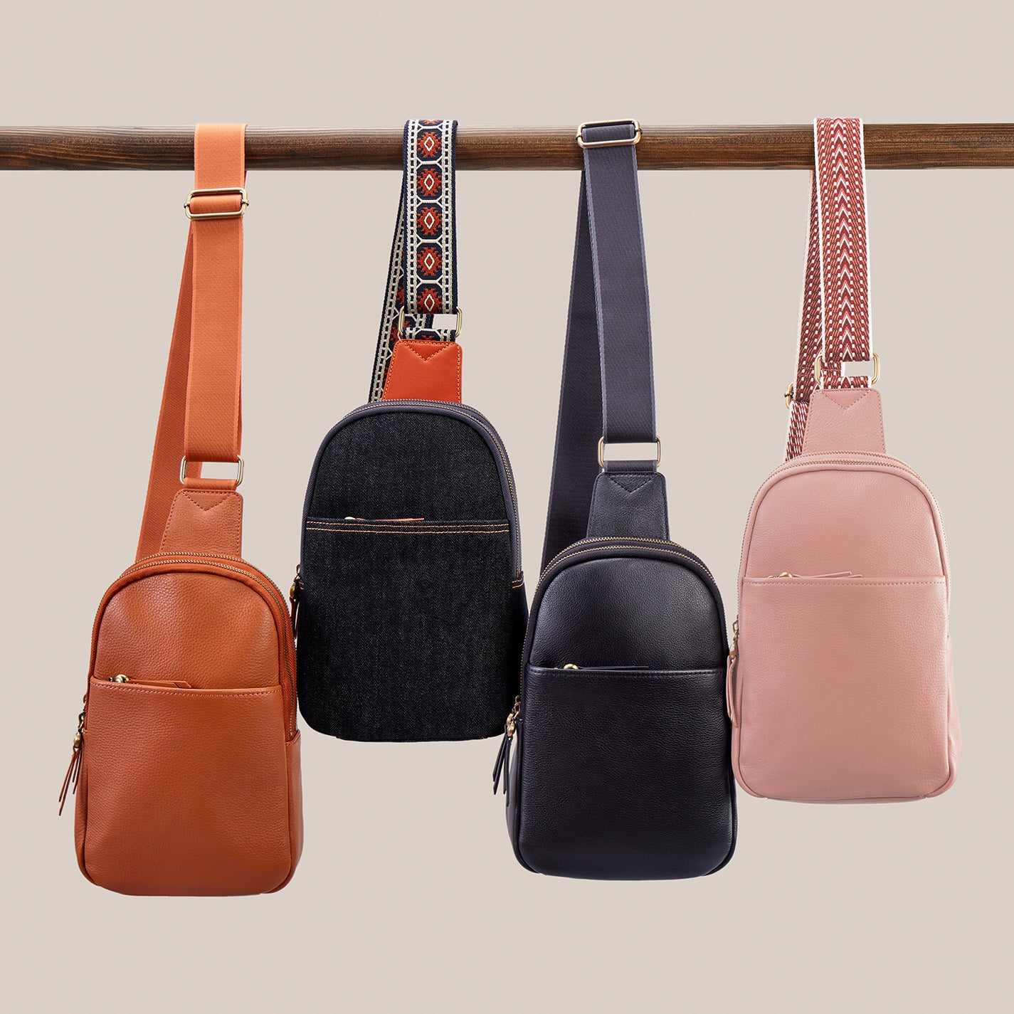 Cass Sling In Denim Fabric – Dark Denim - HOBO
