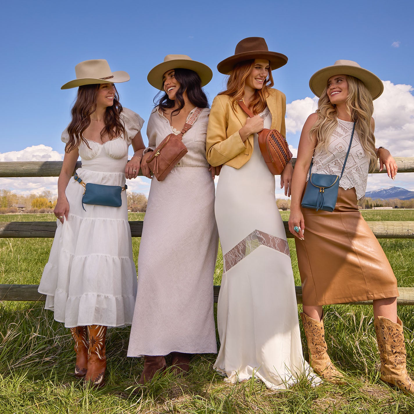 Fern Sling in Smooth Leather with Multi Stitch – Timberline - HOBO